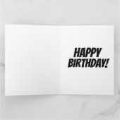 60と素晴らしい60番目の誕生日グリーティングカード カード (内部)