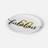 60と素晴らしい60誕生日 ペーパープレート (アングル)