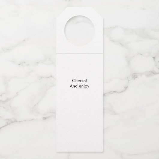 60と素晴らしい60誕生日 ボトルネックタグ (裏面)