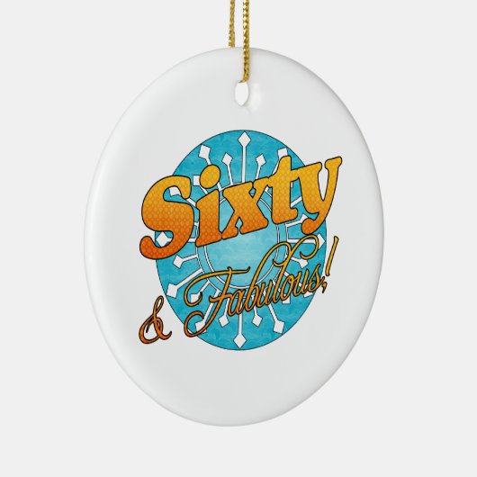 60と素晴らしい! セラミックオーナメント (右)