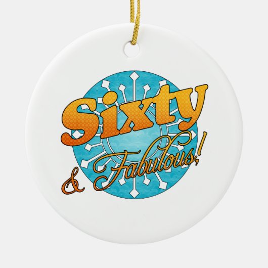 60と素晴らしい！ セラミックオーナメント (正面)