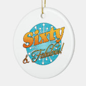 60と素晴らしい！ セラミックオーナメント (左)