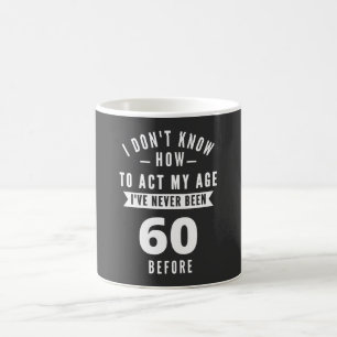 60と素晴らしい/ハッピー60誕生日 コーヒーマグカップ