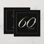 60と素晴らしい 招待状 (正面/裏面)