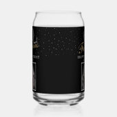 60と素晴らエレガントしい黒写真60誕生日 ガラス缶 (左)