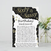 60とSassy誕生日の単語検索ゲーム (スタンド正面)