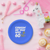 60のいかりの第60パーティーのプレートに私の方法巡航します ペーパープレート (パーティー)