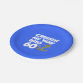 60のいかりの第60パーティーのプレートに私の方法巡航します ペーパープレート (アングル)