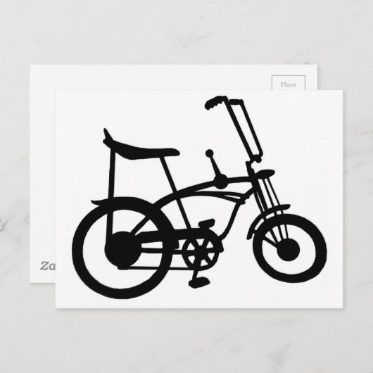 60のクラシックバイクバイクバイクシュウィンスティングレイバイク ポストカード (正面/裏面)