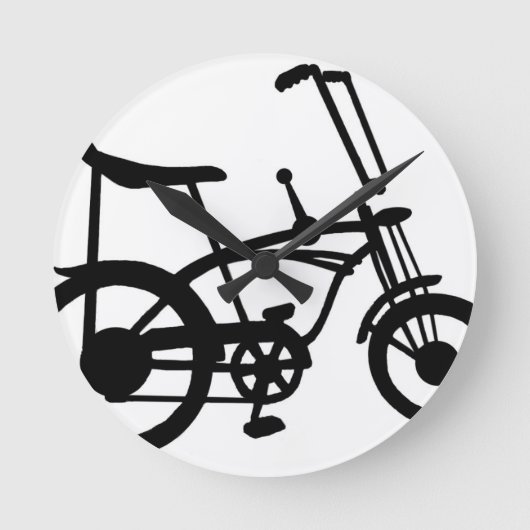 60のクラシックバイクバイクバイクシュウィンスティングレイバイク ラウンド壁時計 (正面)