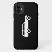 60のシリーズトヨタの土地の巡洋艦の電話箱-黒 Case-Mate iPhoneケース (裏面)