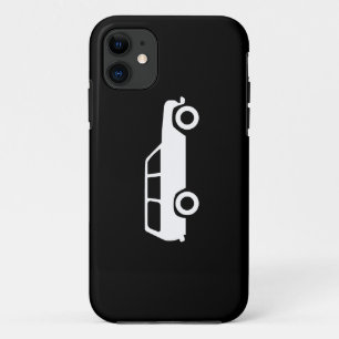 60のシリーズトヨタの土地の巡洋艦の電話箱-黒 iPhone 11 ケース