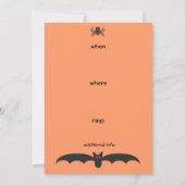 60のテーマハローウィンパーティ招待状 招待状 (裏面)