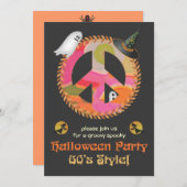 60のテーマハローウィンパーティ招待状 招待状 (正面/裏面)