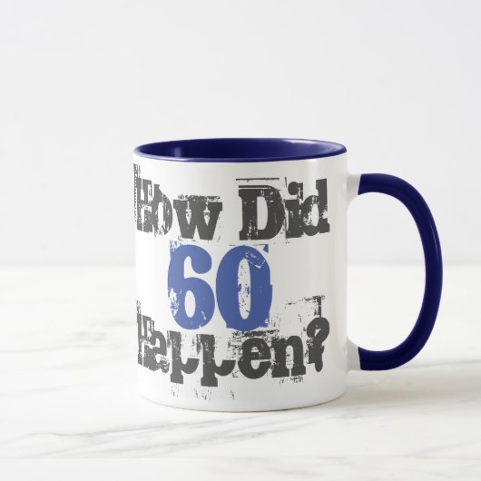 60の原因は?第60誕生日 マグカップ (右)