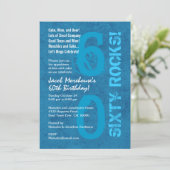 60の岩だ！60歳の誕生日パーテモダンィー 招待状 (スタンド正面)