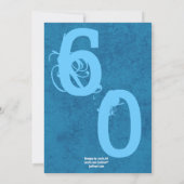 60の岩だ！60歳の誕生日パーテモダンィー 招待状 (裏面)