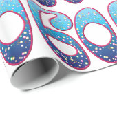 60の年齢の激賞 ラッピングペーパー (ロールコーナー)