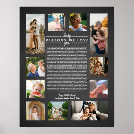 60の愛の理由 誕生日ギフト 彼へ ポスター