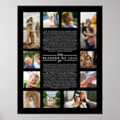 60の理由で愛してる 誕生日ギフト彼用 ポスター (正面)