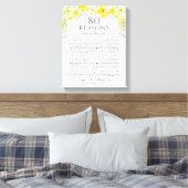 60の理由なぜ我々は黄色のグレーフローラを愛する キャンバスプリント (インサイチュ (寝室))