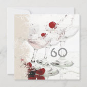 60の誕生祝いのパーティーの専攻学生はカスタマイズ 招待状 (正面)