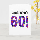 60はだれであるか見て下さい カード (黄色い花)