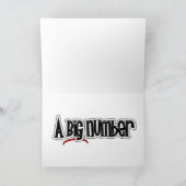 60は単なる数字の誕生日 カード (内部)