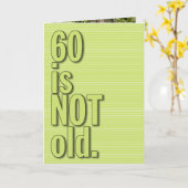 60は古くない挨拶状ではないです カード (黄色い花)