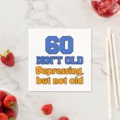 60は古くはないが、憂鬱だが古い紙のナプキンではない スタンダードカクテルナプキン (インサイチュ)