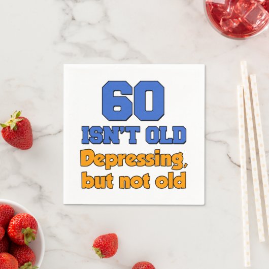 60は古くはないが、憂鬱だが古い紙のナプキンではない スタンダードカクテルナプキン (インサイチュ)