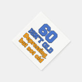 60は古くはないが、憂鬱だが古い紙のナプキンではない スタンダードカクテルナプキン (角)