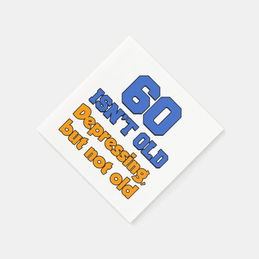 60は古くはないが、憂鬱だが古い紙のナプキンではない スタンダードカクテルナプキン (角)