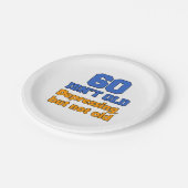 60は古くはないが、暗い古い紙プレート ペーパープレート (アングル)