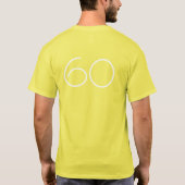 60は新しいセクシーおもしろい60番目の誕生日引用文デザイン Tシャツ (裏面)