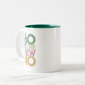 60は新しい40 - 60番目の誕生日ギフトエッセンシャル ツートーンマグカップ (正面左)