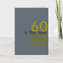 60は新しい50は、ホー光線の誕生日カードのためのカード カード