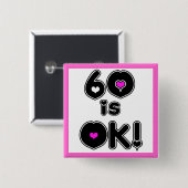 60は良い誕生日です 缶バッジ (正面&裏面)