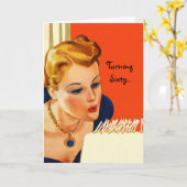 60を回すバースデー・カードのおもしろいそれは恐くないです程に カード (黄色い花)