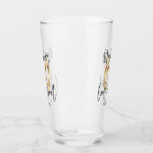 60を素晴らしい誕生日に見せる金ゴールド タンブラーグラス (左)