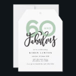 60を良いタイポグラフィの誕生日に見モダンえる<br><div class="desc">60を見て、60と素晴らしいモダンタイポグラフィ誕生日の招待。モダンスクリプト文字トレンドタイポグラフィデザイン。コレクションの一部。色は可能でカスタマイズす。</div>