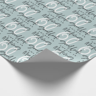 60を良い誕生日ギフトラップに見せる ラッピングペーパー