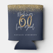 60を良い金ゴールドグリッターはクール 缶クーラー (裏面)