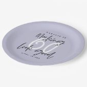 60を良く見せること60番目のカラフル誕生日 ペーパープレート (アングル)