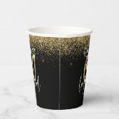 60を良く見せる金ゴールド誕生日パーティー 紙コップ (右)