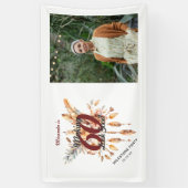 60を良く見せる60ボホ素朴誕生日 横断幕 (縦)