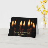 60を誕生日回すことはあまり悪くないです。ちょうど…考えて下さい カード (黄色い花)