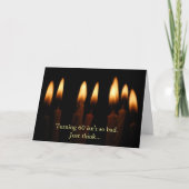 60を誕生日回すことはあまり悪くないです。ちょうど…考えて下さい カード (正面)