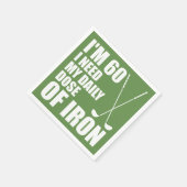 60アイアンゴルファーの毎日のパーティーナプキン スタンダードカクテルナプキン (角)