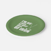 60アイアンゴルフプレート ペーパープレート (アングル)